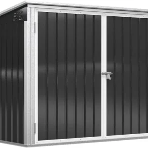 4goodz Gegalvaniseerd Stalen Containerombouw - Afvalbak kliko ombouw voor 2 containers