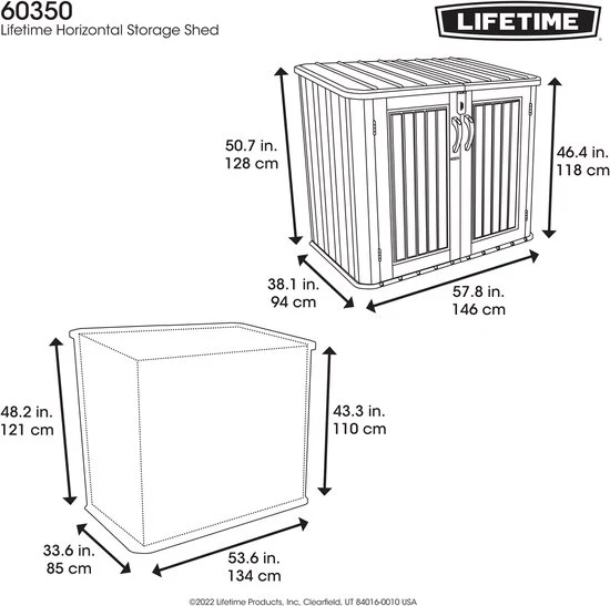 Lifetime Containerombouw Kunststof voor 2 containers - kliko ombouw