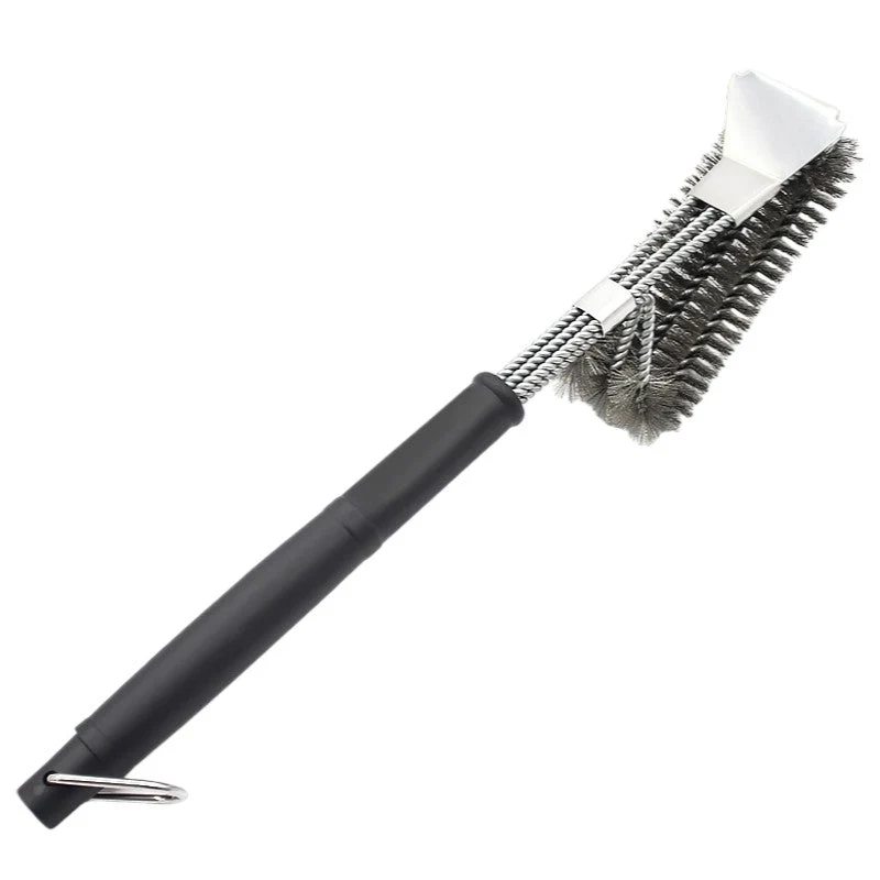 BBQ Borstel met Schraper - BBQ Accessoires - BBQ Schoonmaakborstel geschikt voor alle merken - 2 1 - Barbecue Staalborstel...