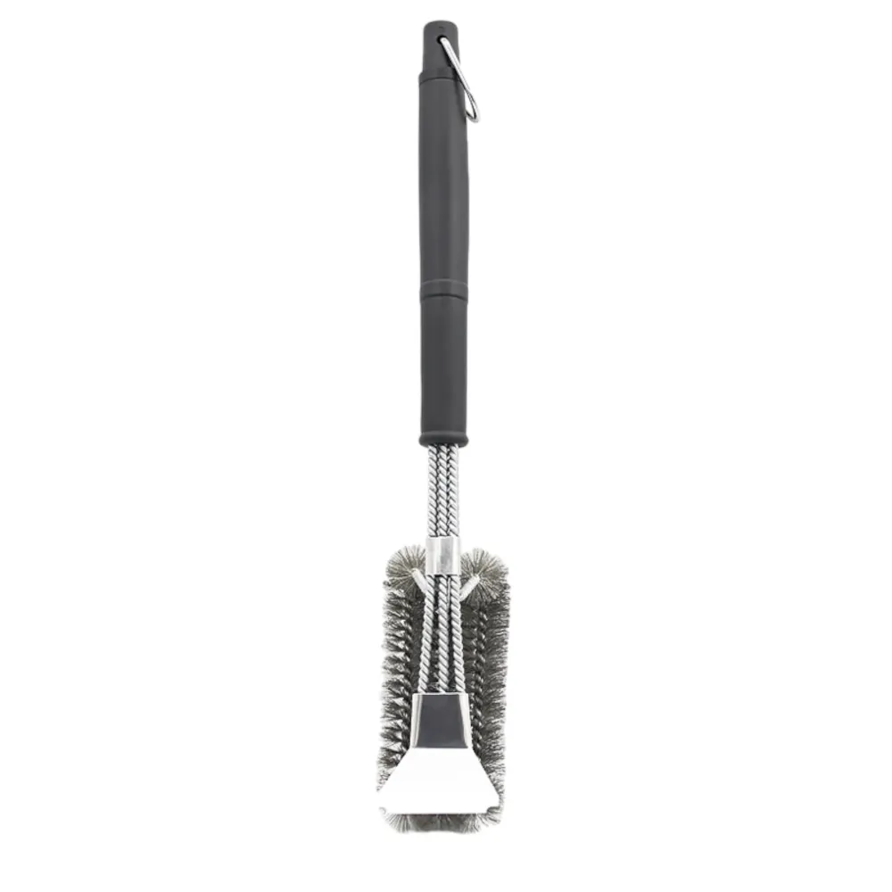 BBQ Borstel met Schraper - BBQ Accessoires - BBQ Schoonmaakborstel geschikt voor alle merken - 2 1 - Barbecue Staalborstel...