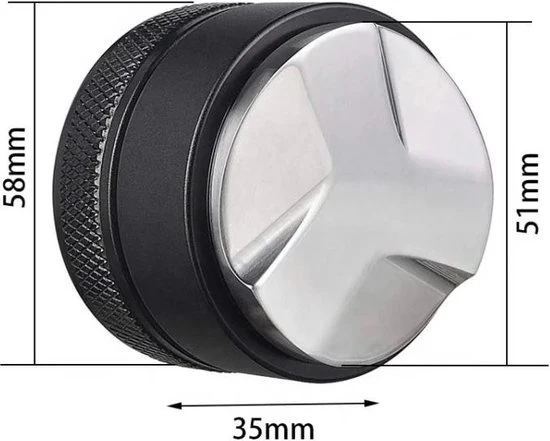 Koffieverdeler - 51mm – Koffie Distributeur – Espresso Verdeler – Coffee Distributor - Koffiemachine – Espressomachine - Z...