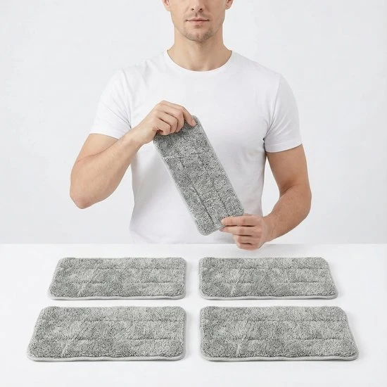 Microvezel Pads Carewat M7 - Dweilen - 4 Stuks - Stoomcleaner - Stoomdoek - Microvezeldoek - Navulling