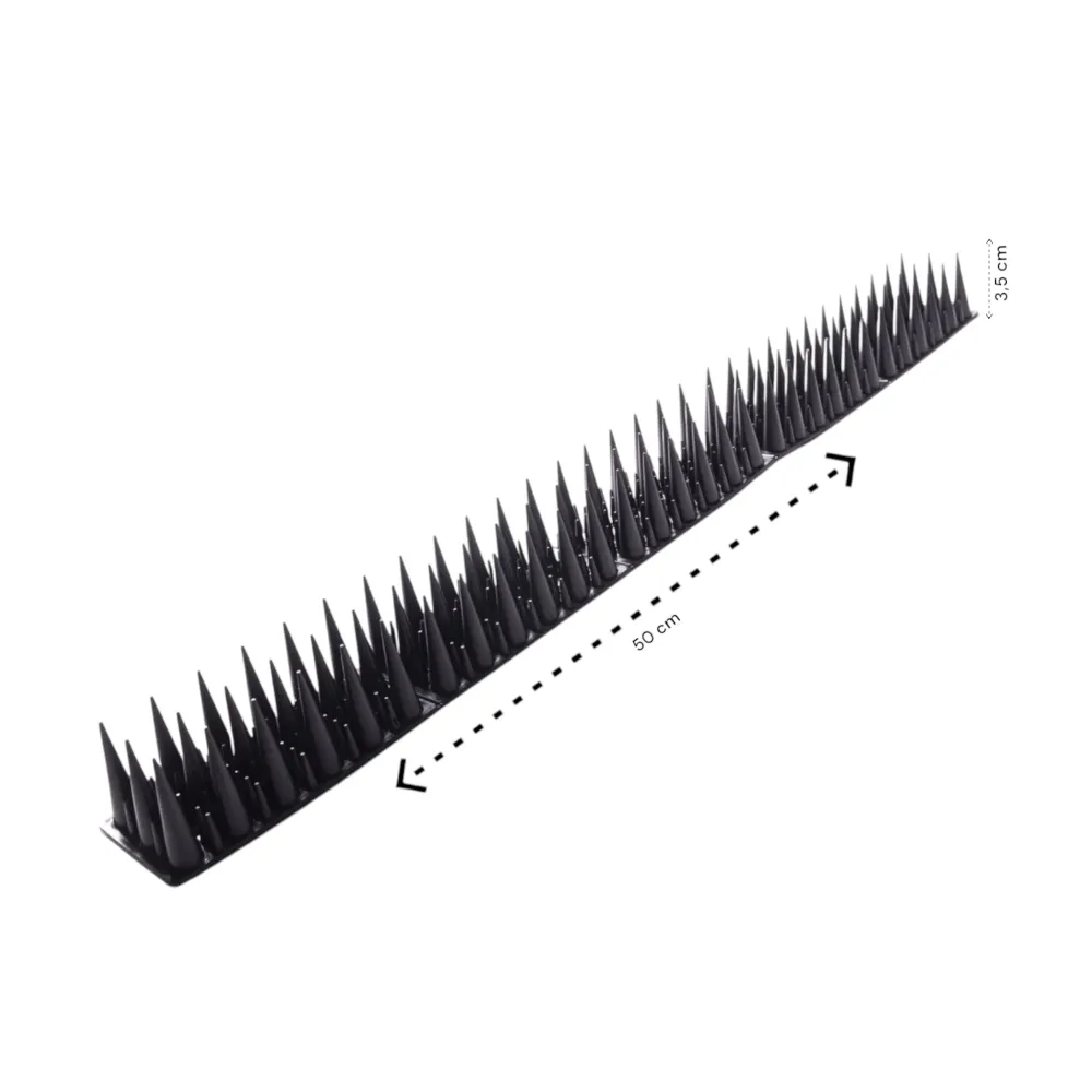 Antiklimstrips - 5 meter (10x 50 cm) - Zwart - Duivenpinnen - Duivenverjager - Vogelverjager - Kattenverjager - Kattenschr...