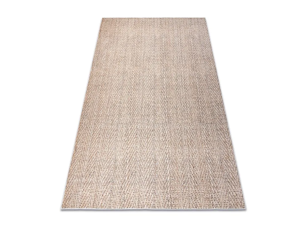 ANDRE 1577 wastapijt Chevron, visgraat antislip - natuurtint 160x220 cm
