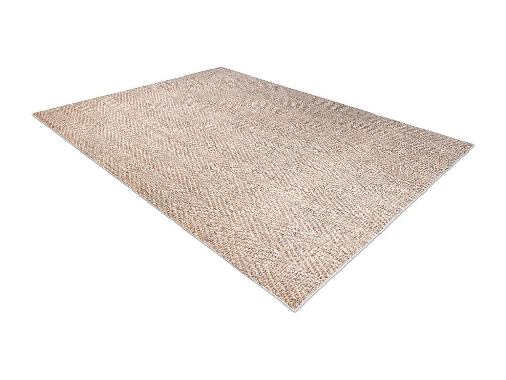 ANDRE 1577 wastapijt Chevron, visgraat antislip - natuurtint 160x220 cm