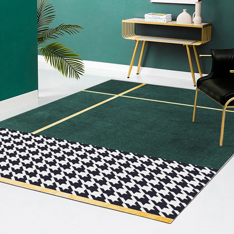 Anti-slip Van vroeger meerkleurig postmodern tapijt polypropyleen abstract bedrukt tapijt antislip huisdiervriendelijk vle...