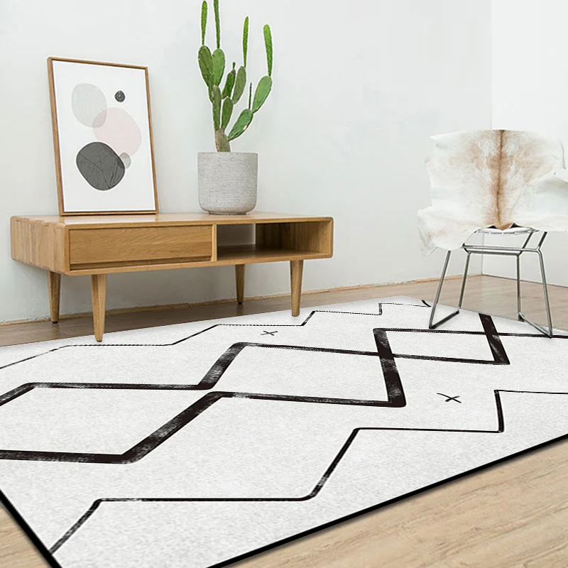 Binnenshuis/buitenshuis Lichtgrijs slaapkamerkleed Tapijt met zuidwestelijk tribaal geometrisch patroon Polypropyleen Mach...