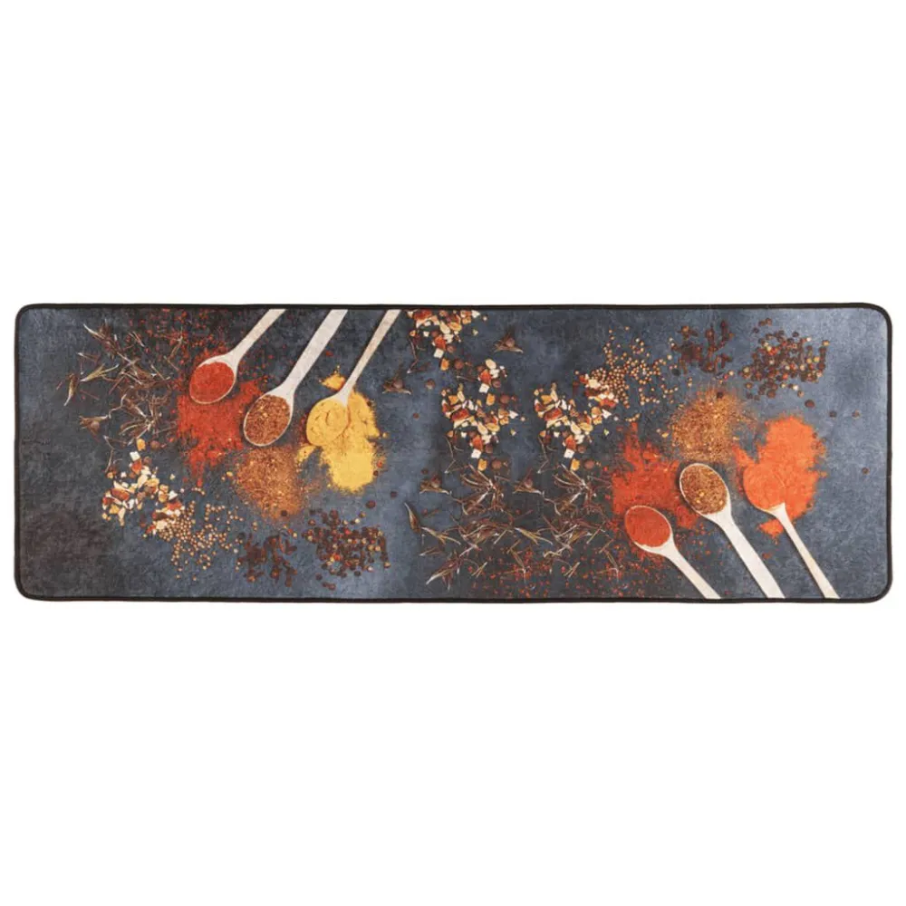Rond design Keukenmat wasbaar anti-slip 60x180 cm meerkleurig