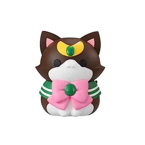 Megahouse Pretty Guardian Sailor Moon Nyanto! Big Nyaruto Series Sailor Jupiter 10 cm Figure - Brown, Pink, White
