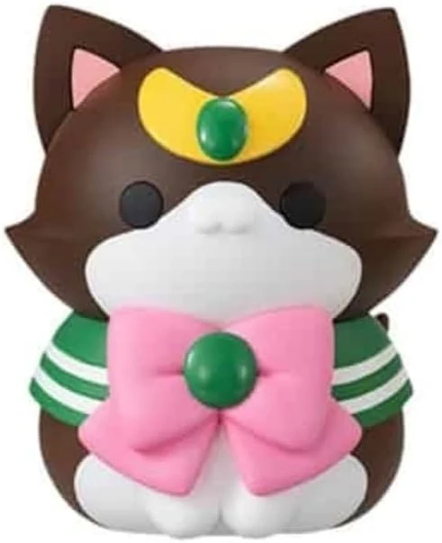 Megahouse Pretty Guardian Sailor Moon Nyanto! Big Nyaruto Series Sailor Jupiter 10 cm Figure - Brown, Pink, White