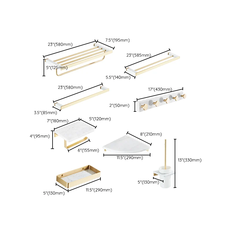 Actueel White Bathroom Accessory As Individual Or As Set Marble voor een opgeruimde look