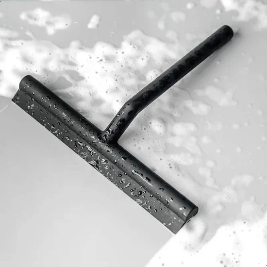 AKSA Home® Douchewisser met Ophanghaak - Trekker Douche - Raamwisser - Zwart