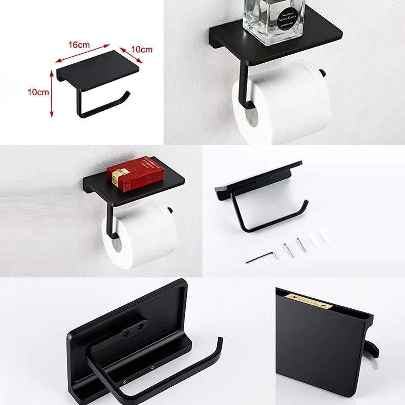Automatische zeepdispenser Contemporary Style Ravenzwart Bathroom Accessory Set Metal Towel Bar