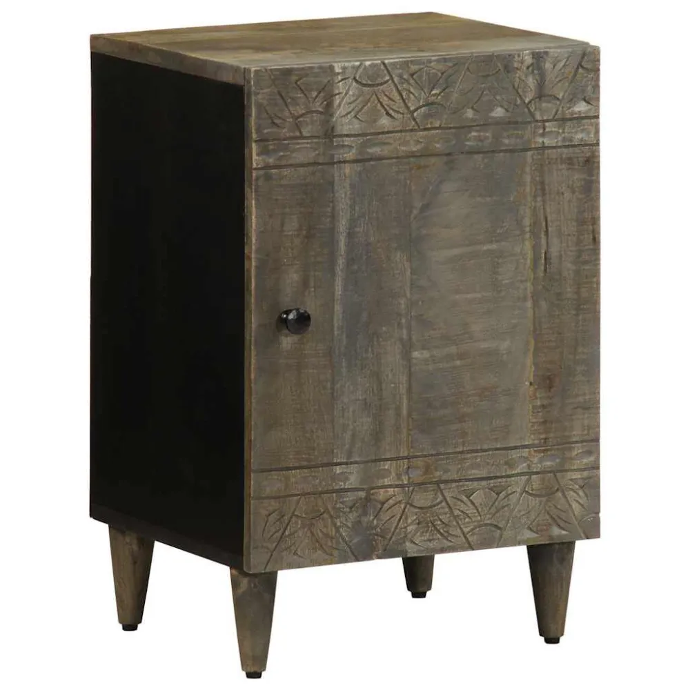 Badkamerkast 38x33x58 cm massief mangohout met 4 compartimenten