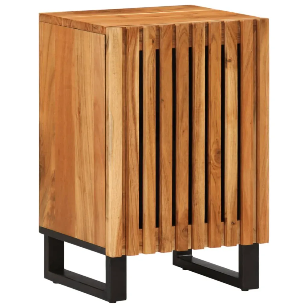 Badkamerkast 38x34x58 cm massief acaciahout voor kleine badkamers