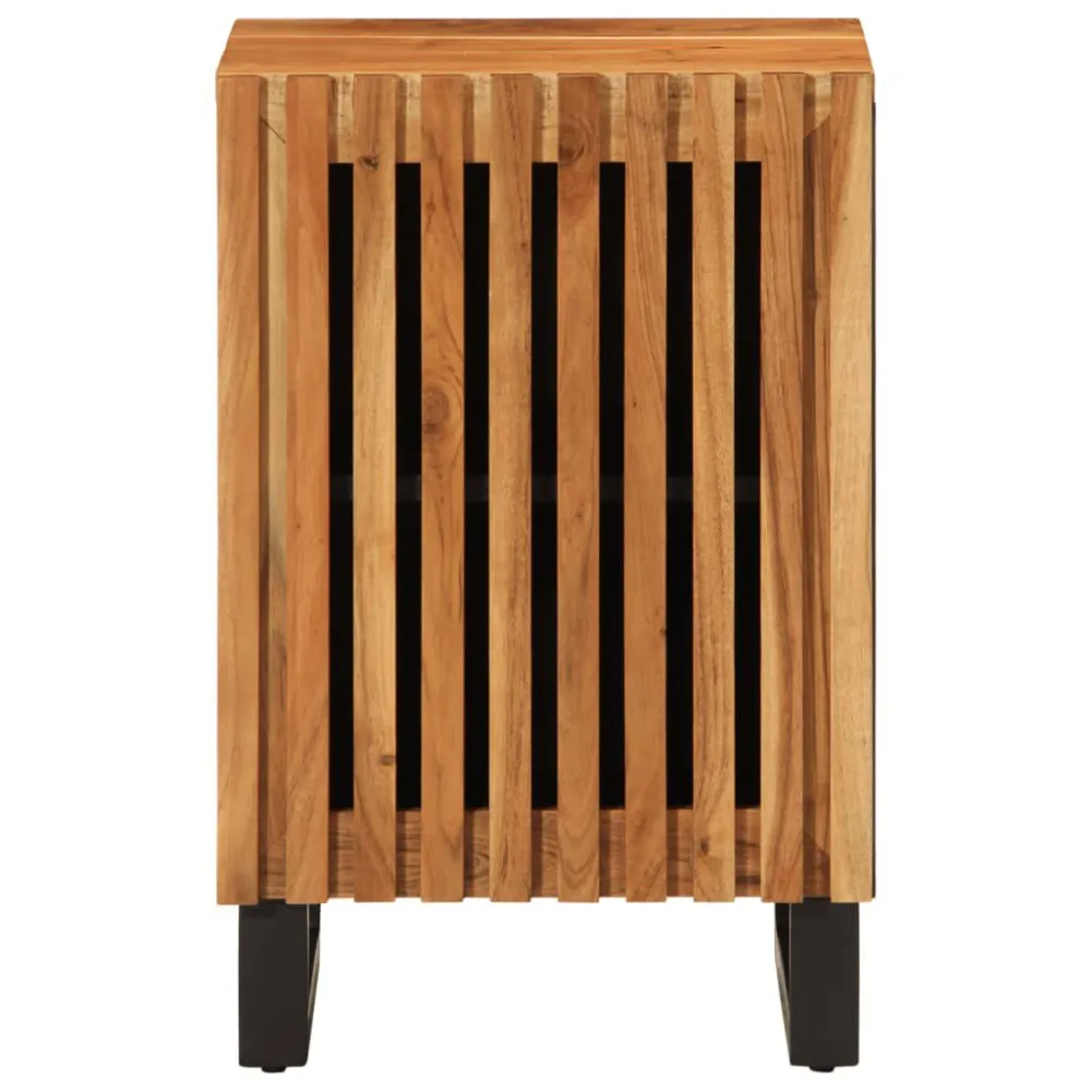 Badkamerkast 38x34x58 cm massief acaciahout voor kleine badkamers