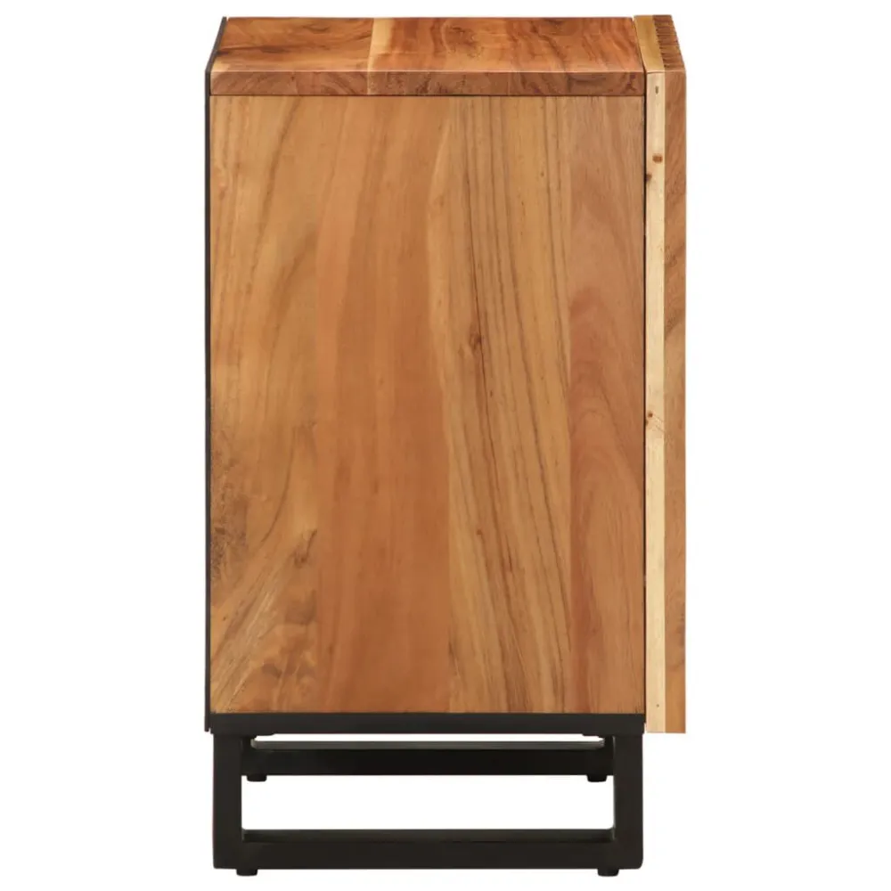 Badkamerkast 38x34x58 cm massief acaciahout voor kleine badkamers