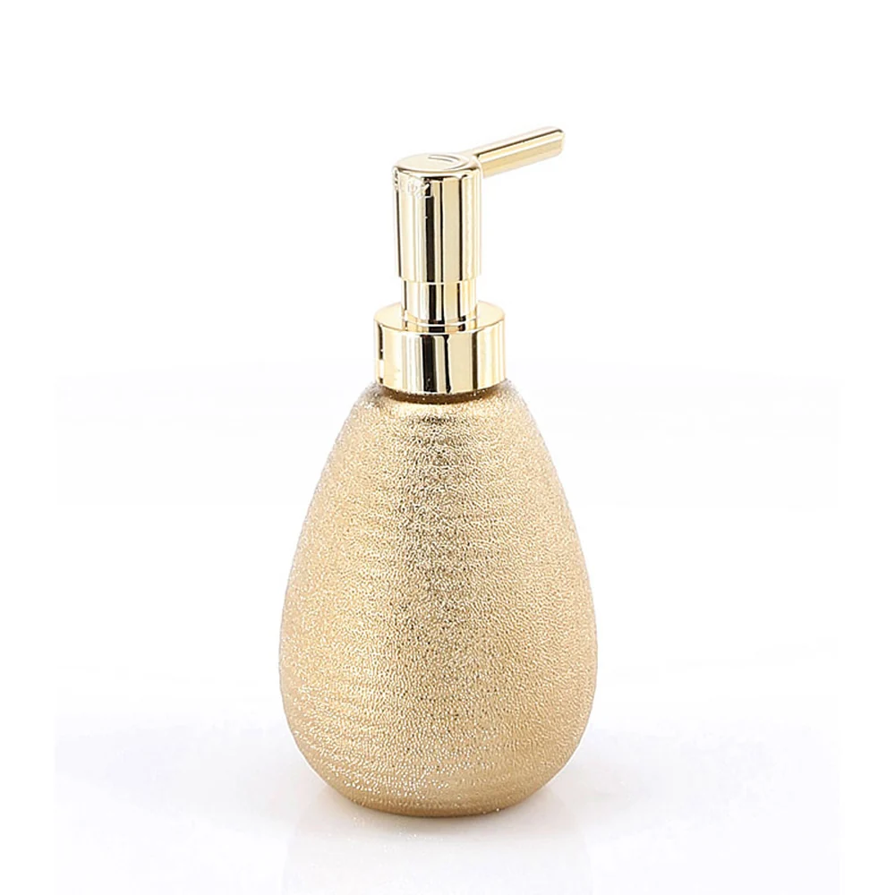 Bathroom Accessory Set Gedy Astrid collection gold-colored aardewerk