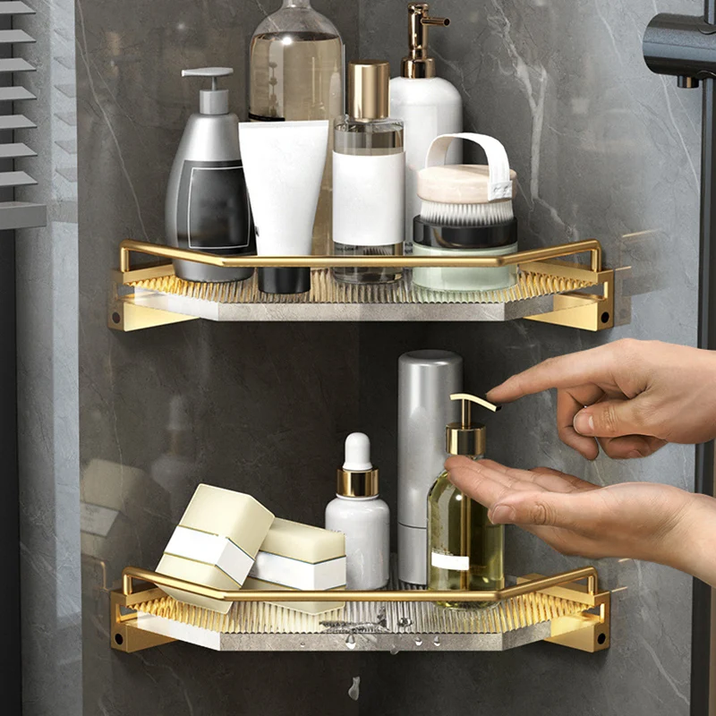 Bathroom Accessory Set Gold Van metaal and Acrylic Bath Hardware Set mat zwart