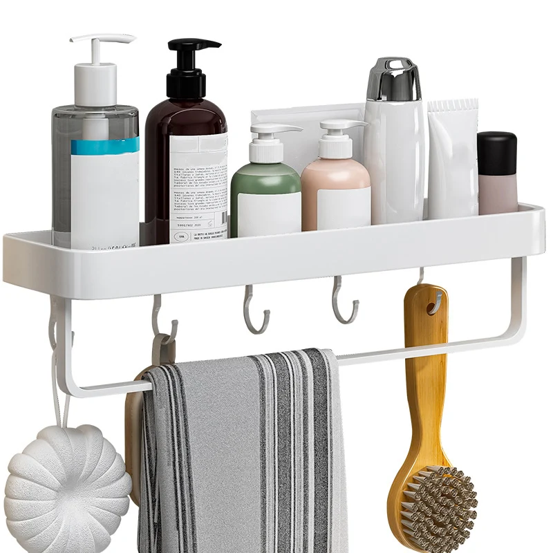 Contemporary Bathroom Accessory Set Metal Bath Shelf Parelmoer