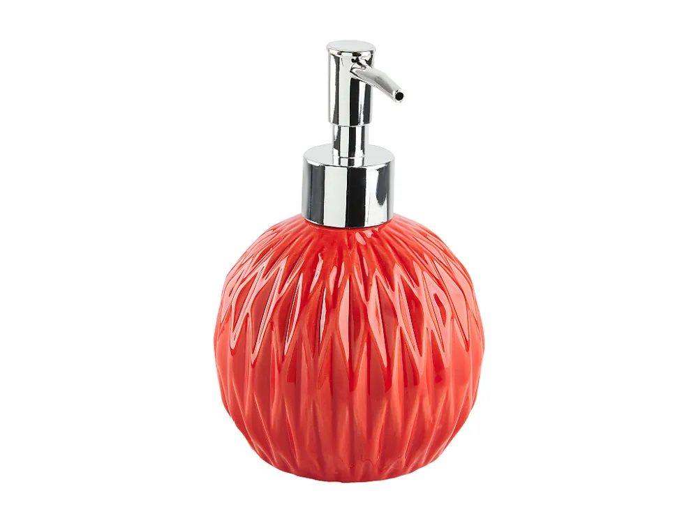 Douche caddy Badkamerset set van 3 keramiek rood BELEM