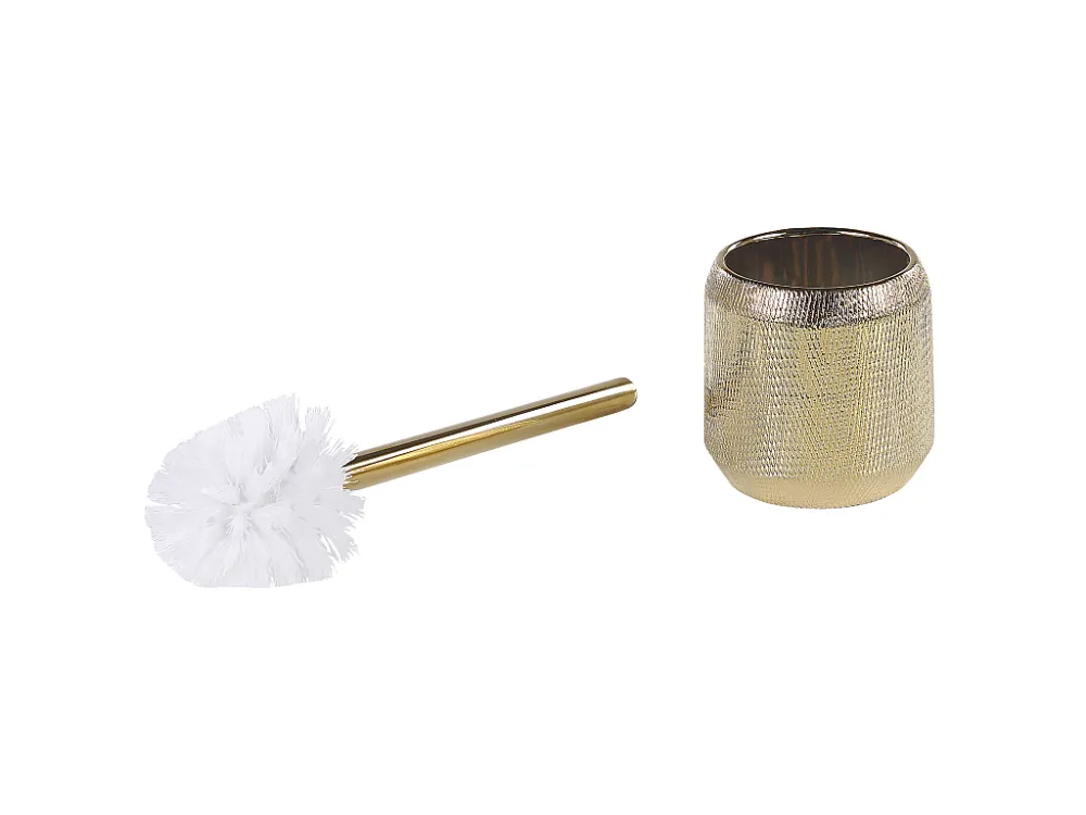 Douche caddy Badkamerset set van 4 keramiek goud PINTO