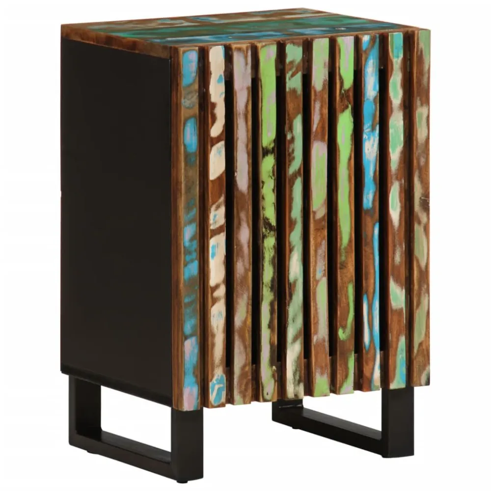 Keramische zeepdispenser Badkamerkast 38x34x58 cm massief acaciahout