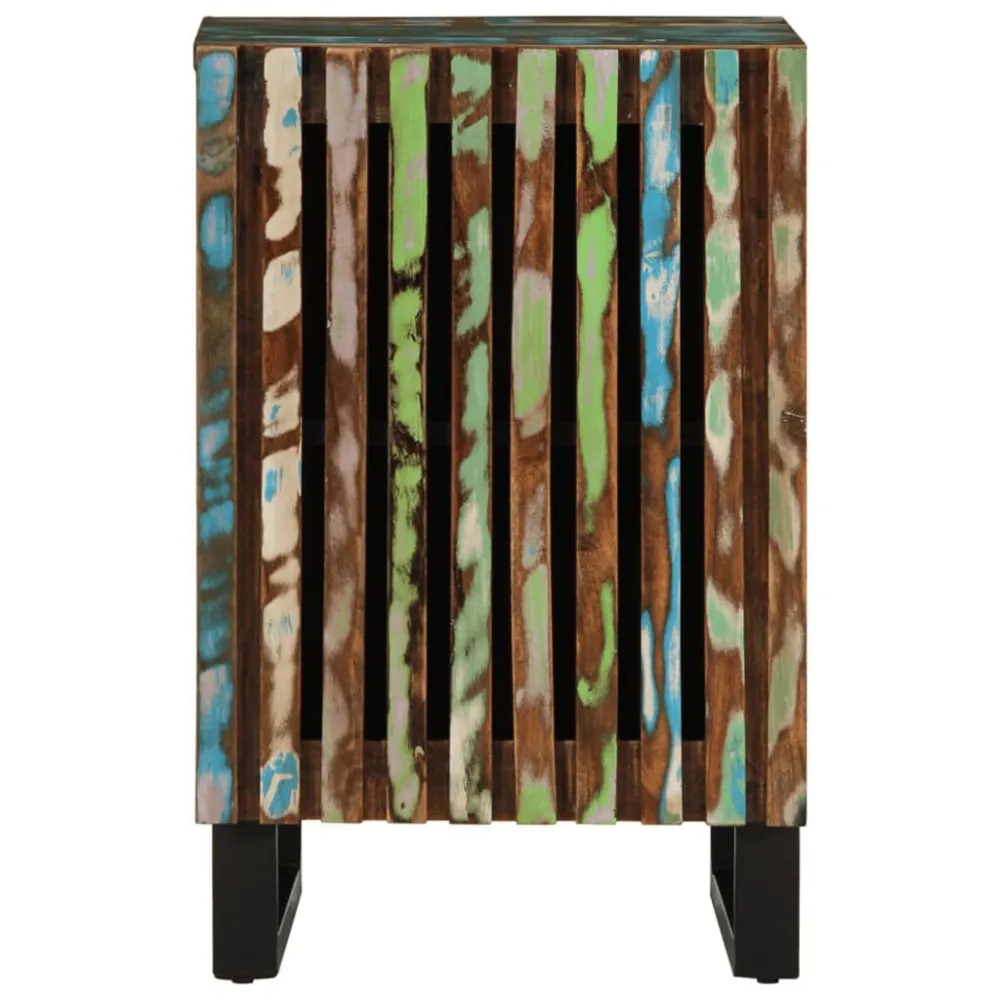 Keramische zeepdispenser Badkamerkast 38x34x58 cm massief acaciahout