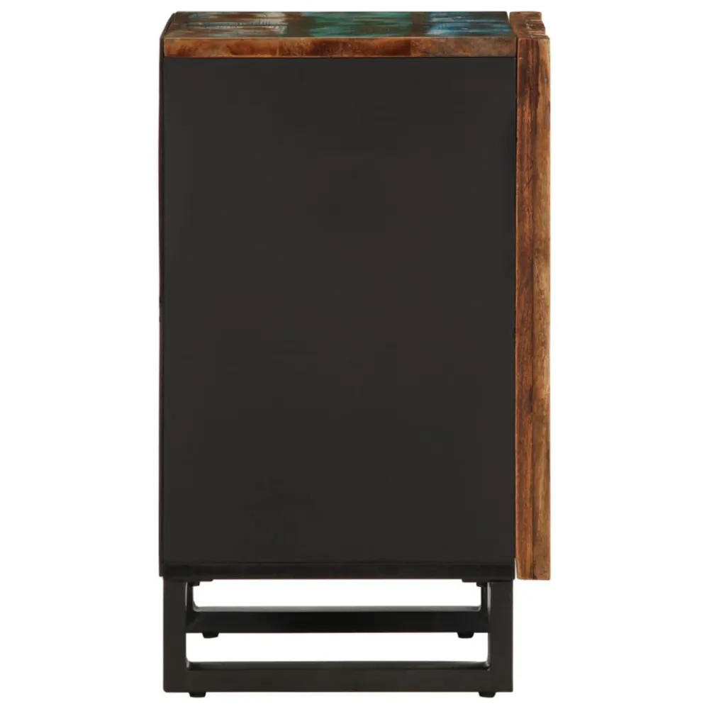 Keramische zeepdispenser Badkamerkast 38x34x58 cm massief acaciahout