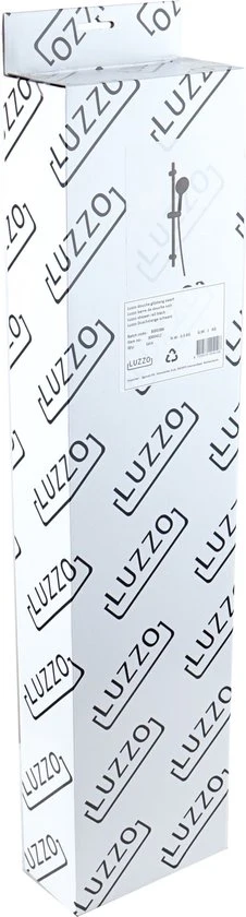Luzzo® Flat Design douche glijstangset - 3 standen douche -Zwart