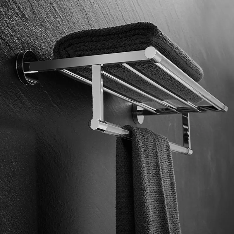 Modern Bathroom Accessory As Individual Or As Set Plastic and Metalen Clear