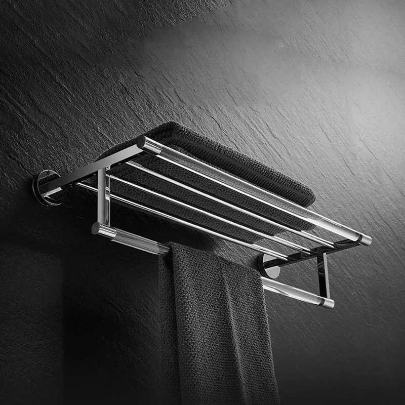 Modern Bathroom Accessory As Individual Or As Set Plastic and Metalen Clear