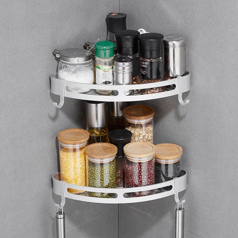 Modern Lichtmetaal Bathroom Accessory Set Black/ Sliver Bath Shelf