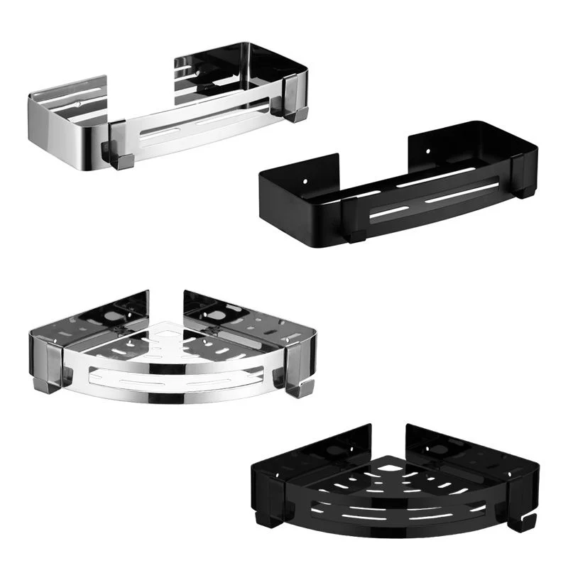 Modern Stainless Staalsoort Bathroom Accessory Set Rectangular & Triangle Bath Shelf 11