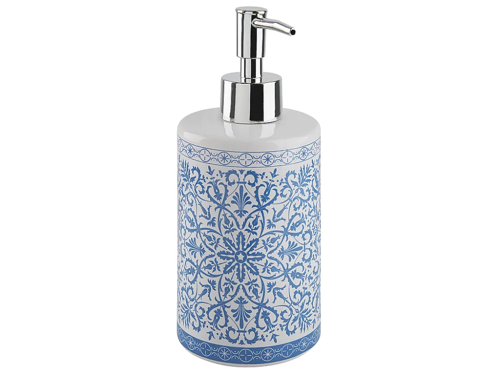 Premium Badkamerset set van 3 keramiek blauw/wit CARORA