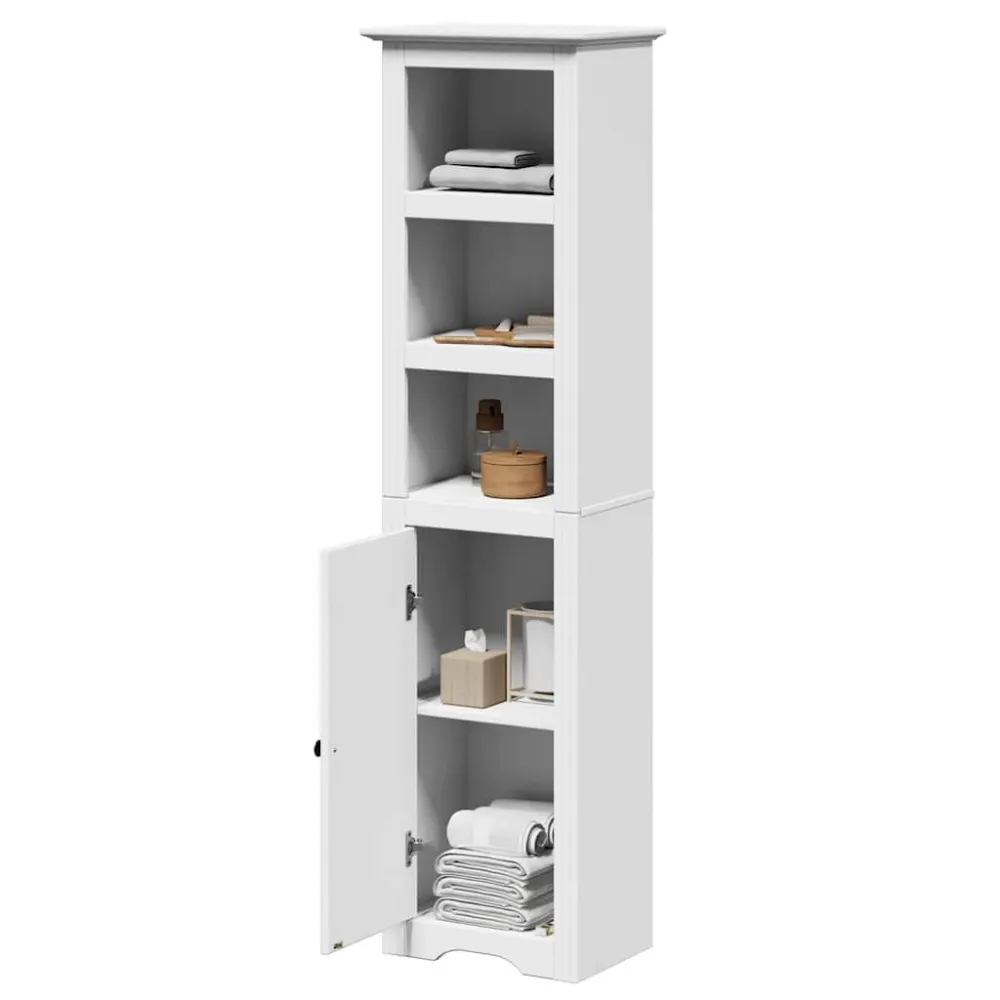 Tandenborstelhouder set Badkamerkast BODO 44x30x160 cm wit