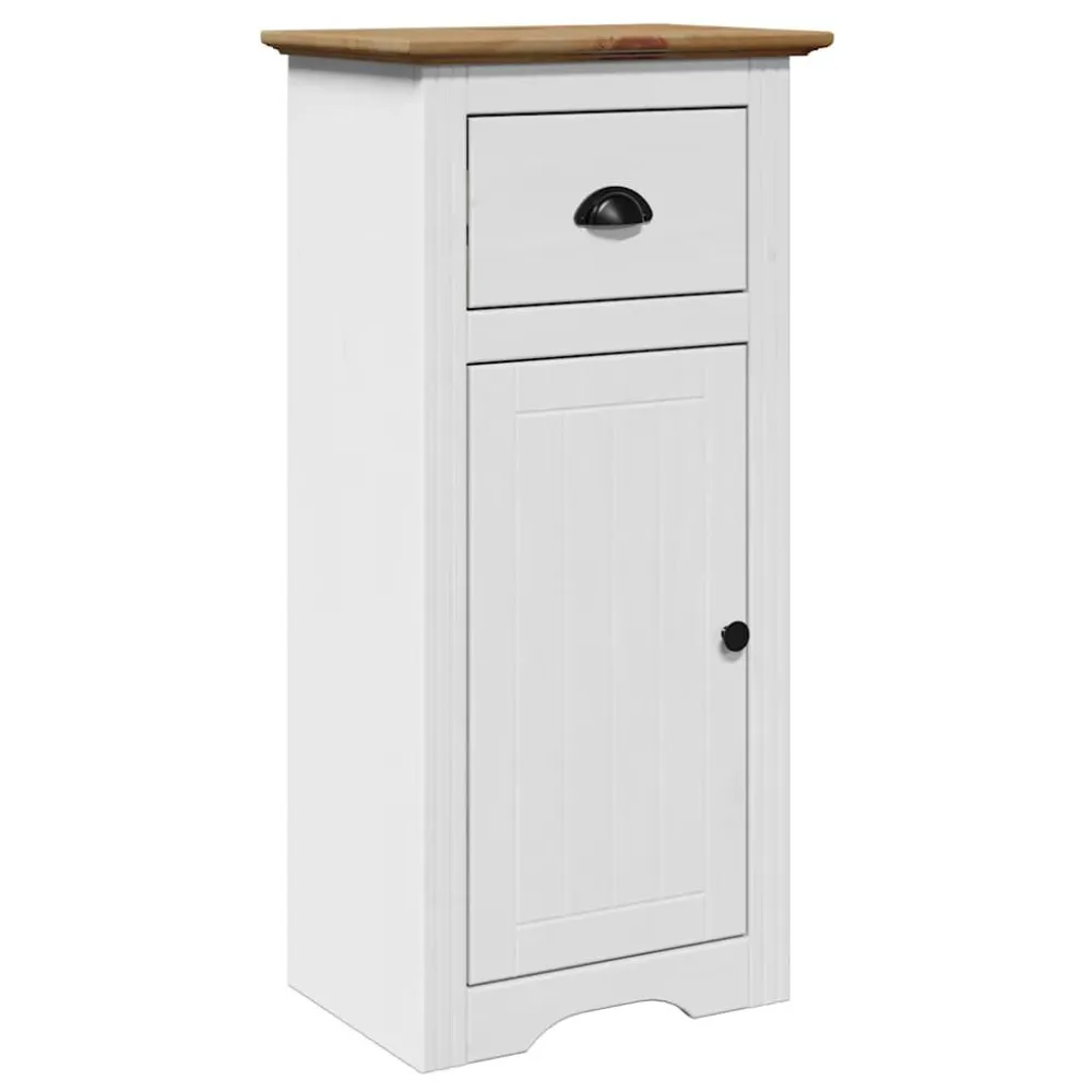 Waterbestendig Badkamerkast BODO 44x30x90 cm wit en bruin