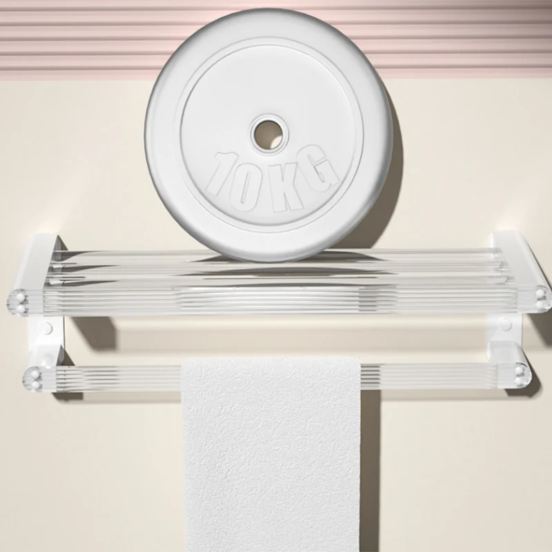 White Van metaal & Acrylic Bathroom Accessory as Individual or as Set Bath Shelf met sensor