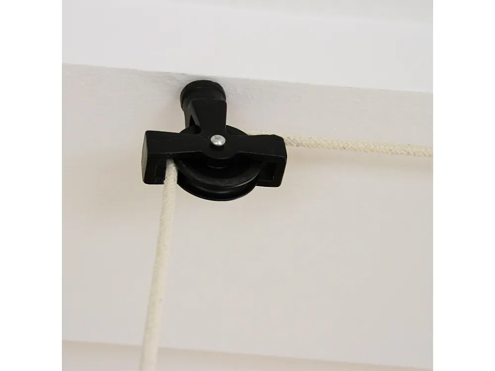 Droogrek Ophangbaar Plafond - Zwart - 1.2m