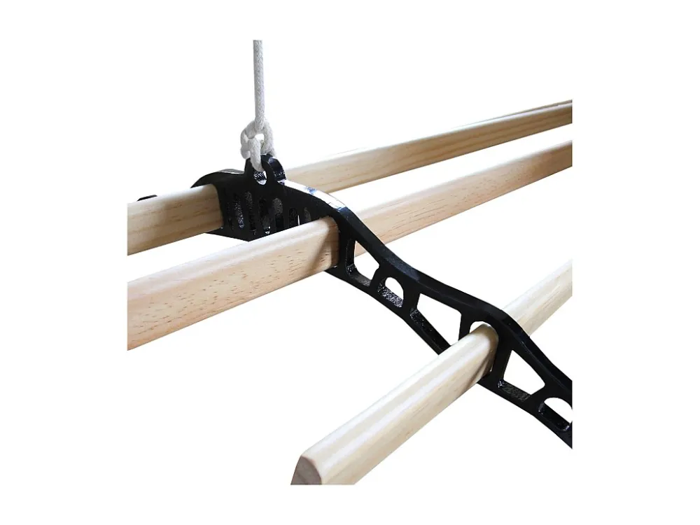 Droogrek ophangbaar plafond - zwart - 2.4 meter