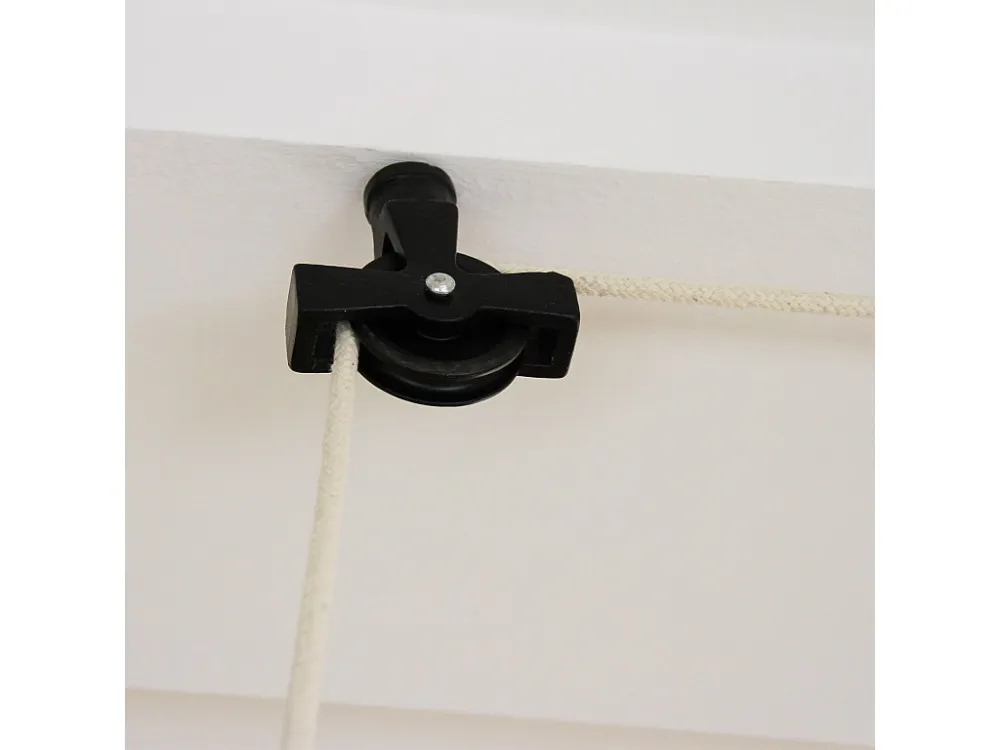 Droogrek ophangbaar plafond - zwart - 2.4 meter