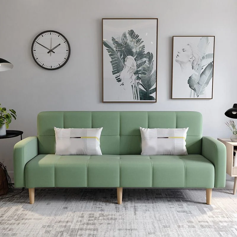 29.92" High Linnenstof Sofa Stain Convertible Sofa Biscuit Back - Perfecte Pasvorm 55l