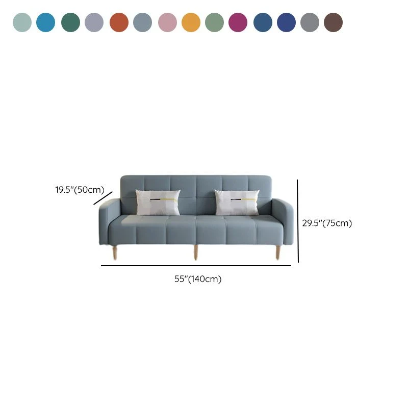 29.92" High Linnenstof Sofa Stain Convertible Sofa Biscuit Back - Perfecte Pasvorm 55l