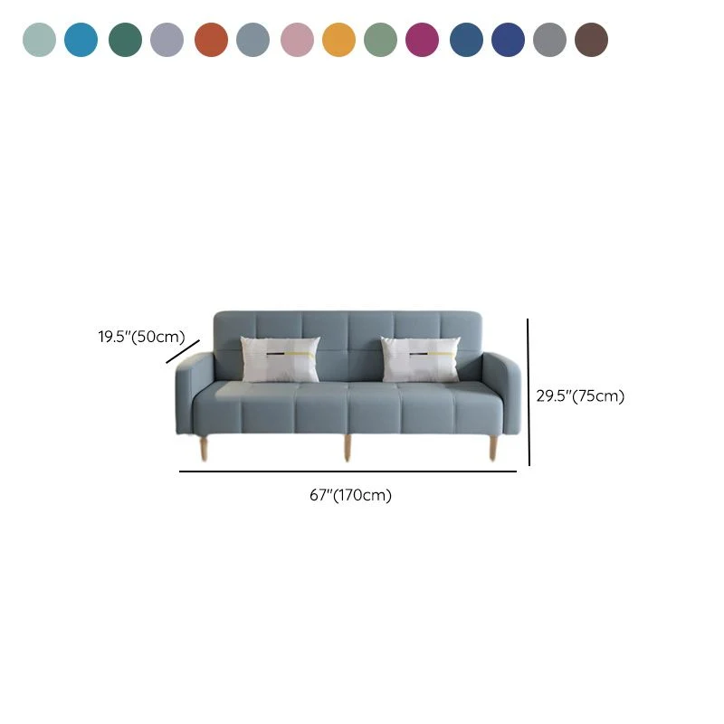 29.92" High Linnenstof Sofa Stain Convertible Sofa Biscuit Back - Perfecte Pasvorm 55l