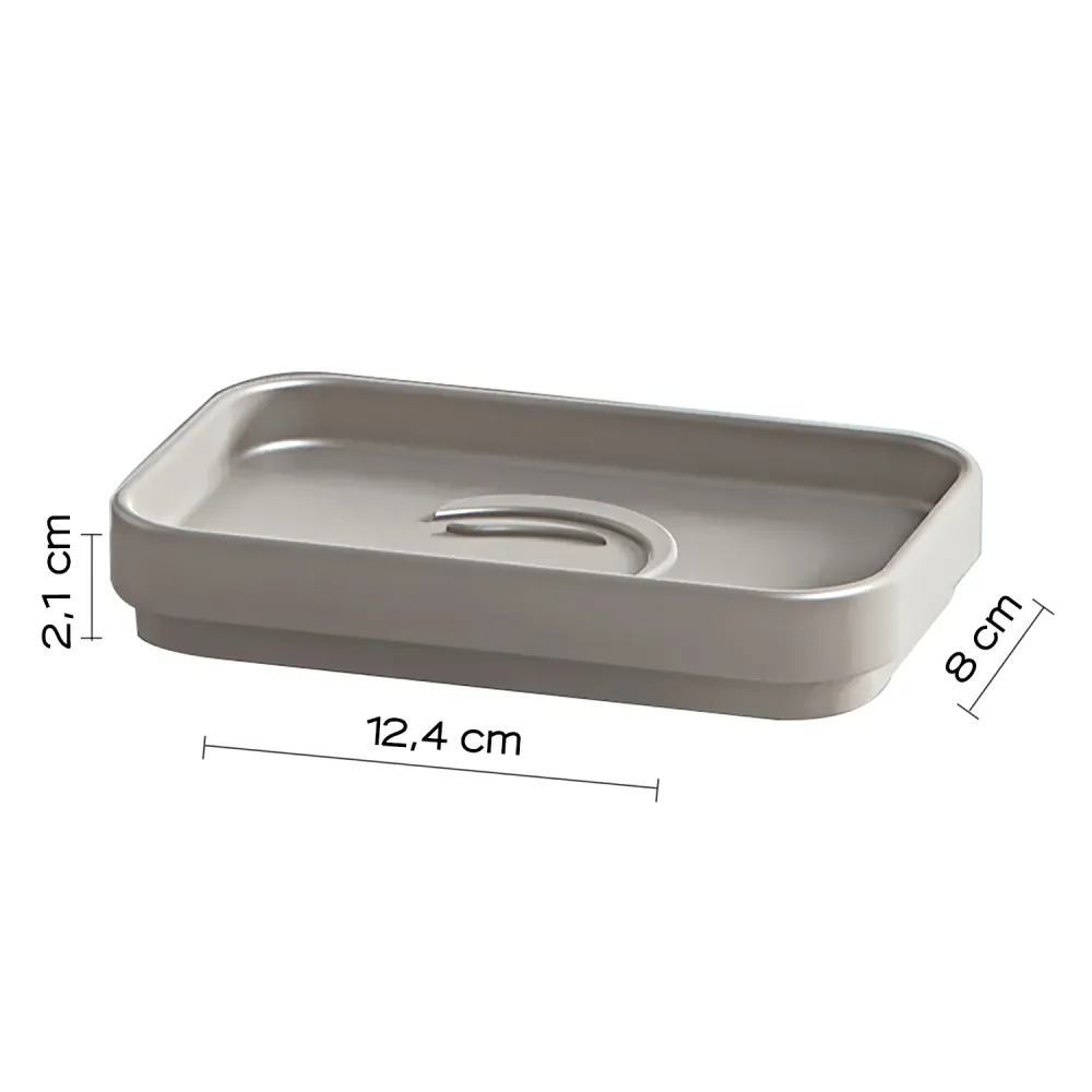 Gedy Seventy series countertop soap dish - Lichtbruin