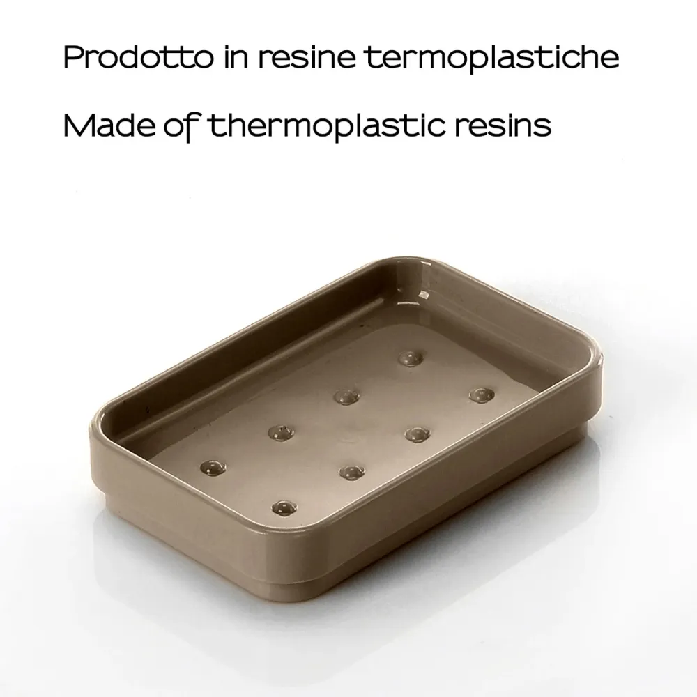 Ronde vorm Gedy Seventy series countertop soap dish - Dove grijs