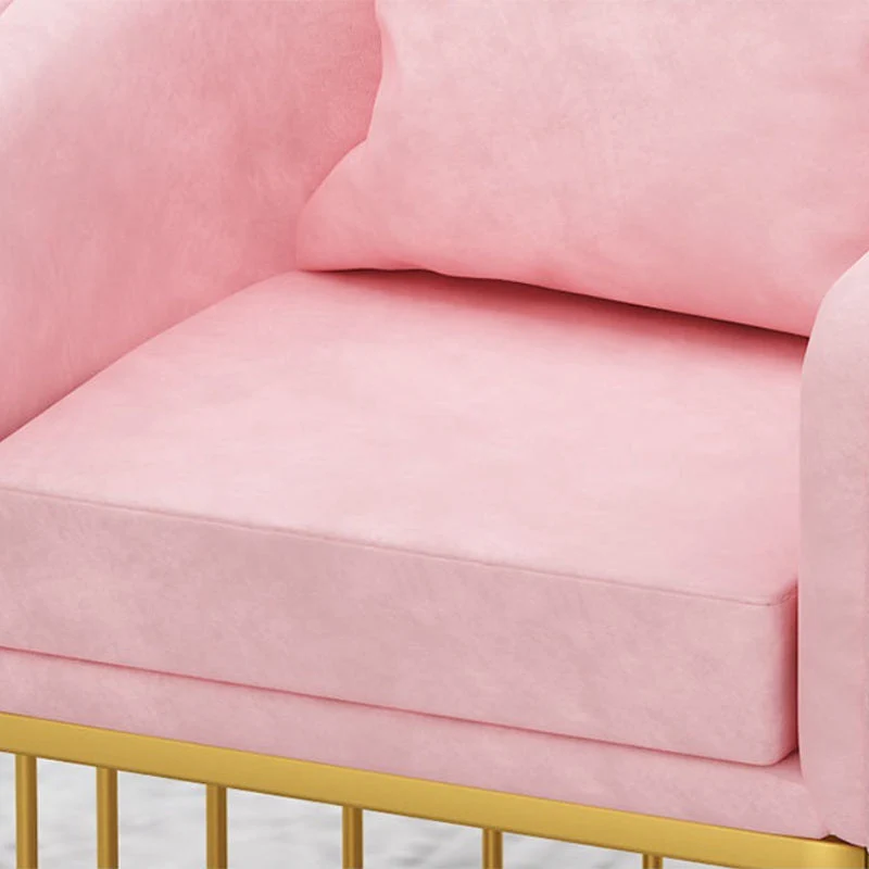 Scandinavian 29.52" H Pillow Back Sofa Uni Color Slope Arm Sofa Gemaakt van jersey katoenmix 27l