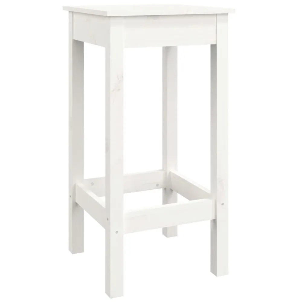 7-delige Barset massief grenenhout wit