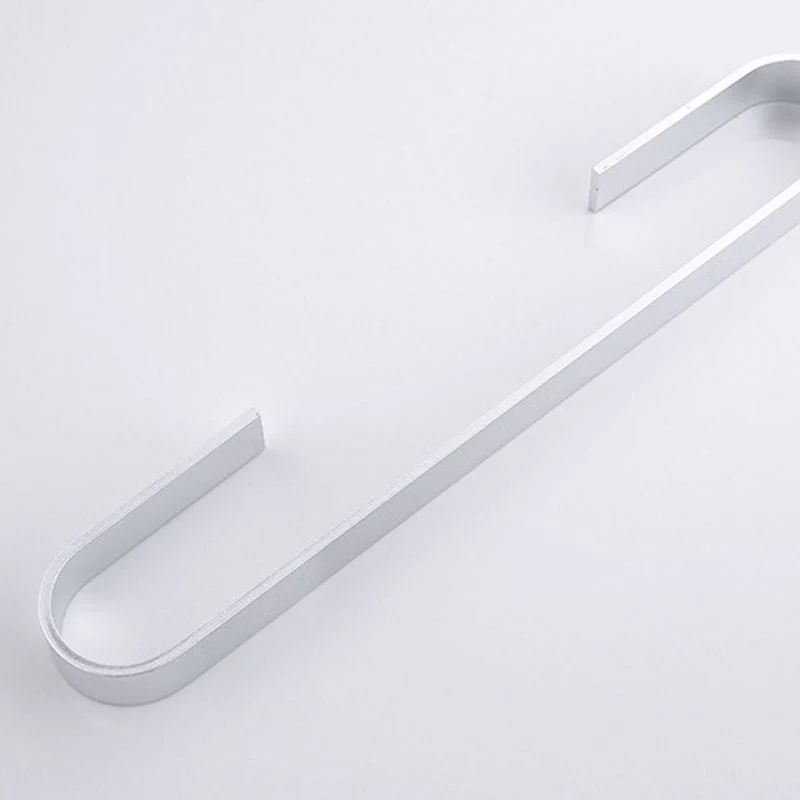 Contemporary 2-Piece Bathroom Accessory Set Aluminium Stainless Towel Bar 10