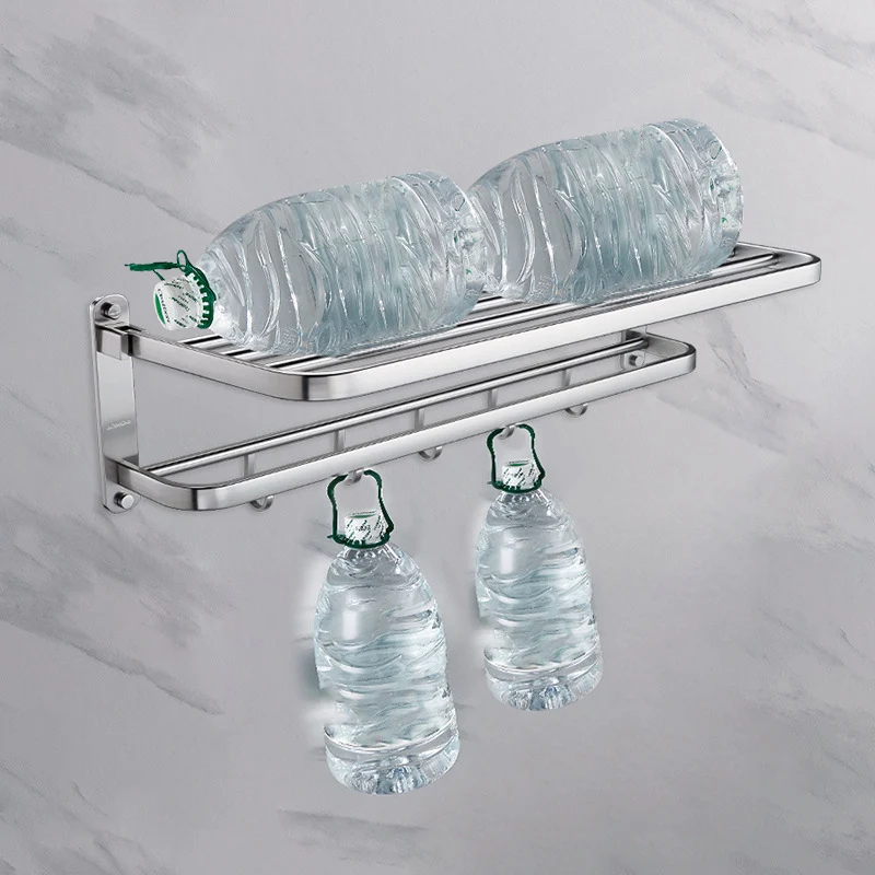 Contemporary Bathroom Accessory Set Lichtmetaal Towel Bar/Bath Shelf